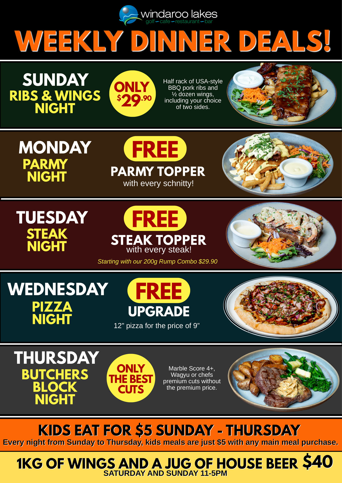 Weekly Dinner Deals